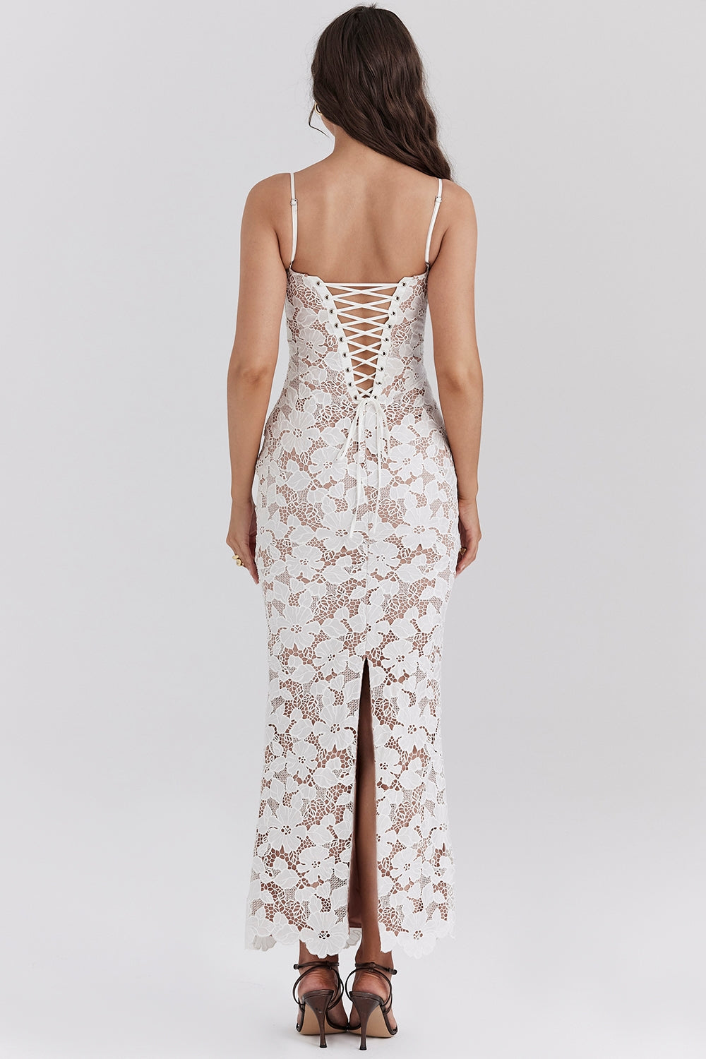 Venara Floral Embroidered Maxi Dress
