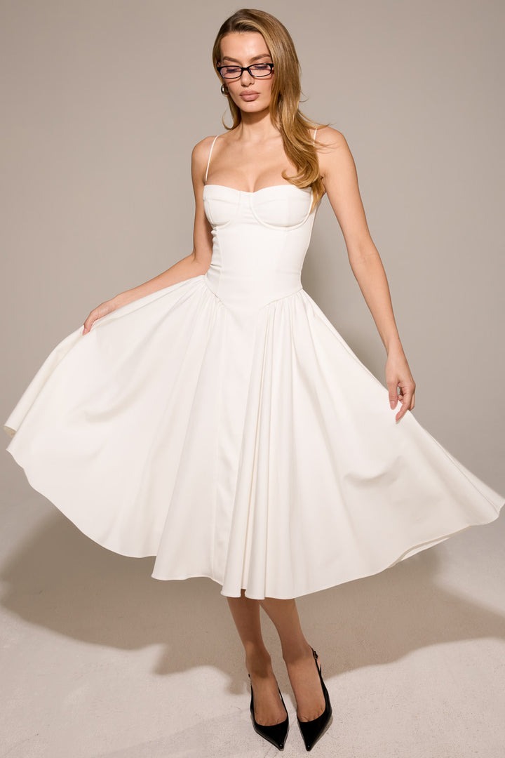 Arianna Corset Summer Midi Dress