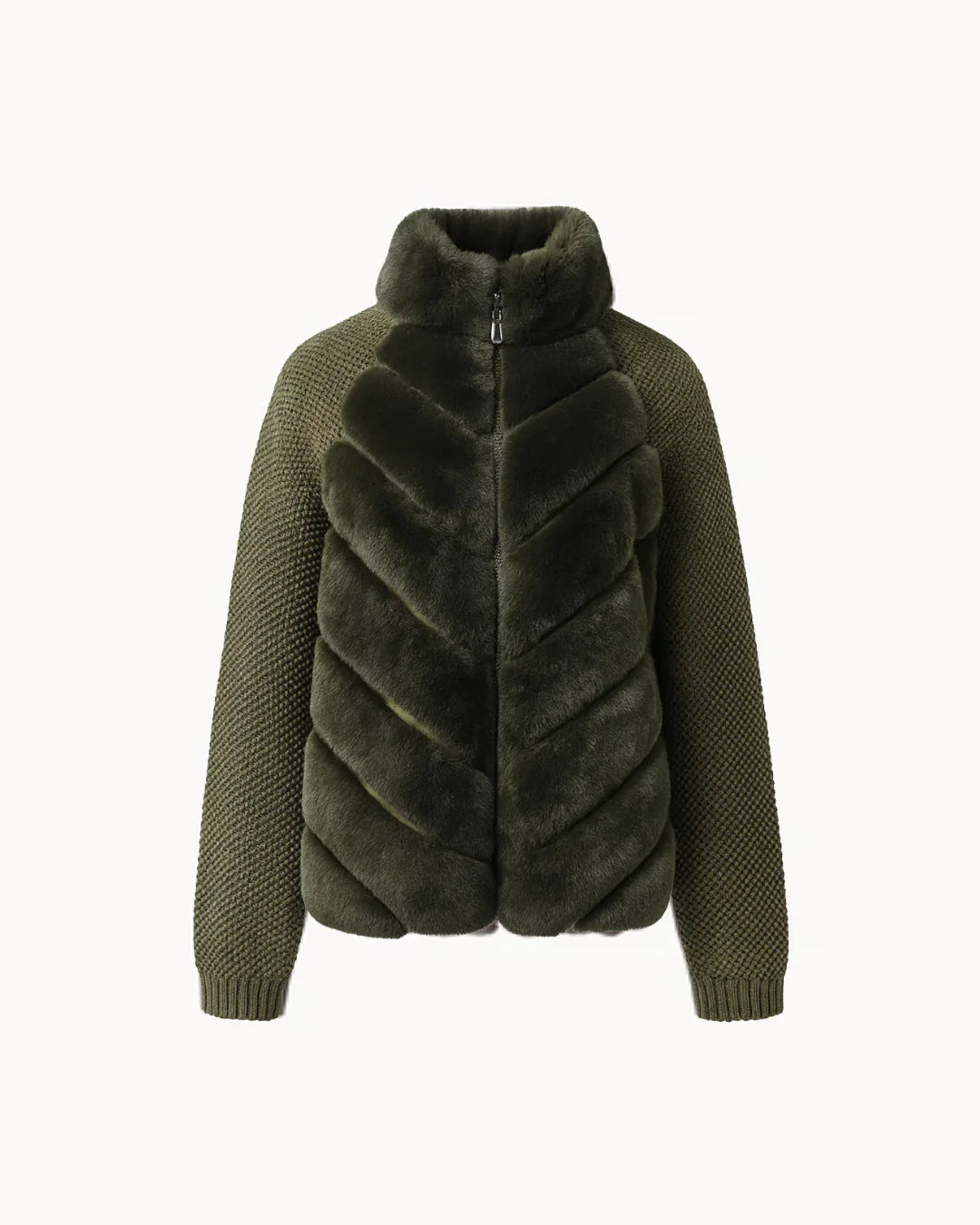 Cenya Fur Jacket - Frosted Greige